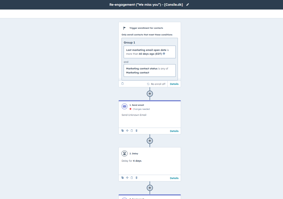 Plattform - HubSpot - Workflows - Inaktive Kontakte automatisch reaktivieren